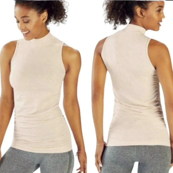 Fabletics Kathie Tunic Tank, Size Large, Pale-Pink, Sleeveless, New with Tags - Picture 1 of 10
